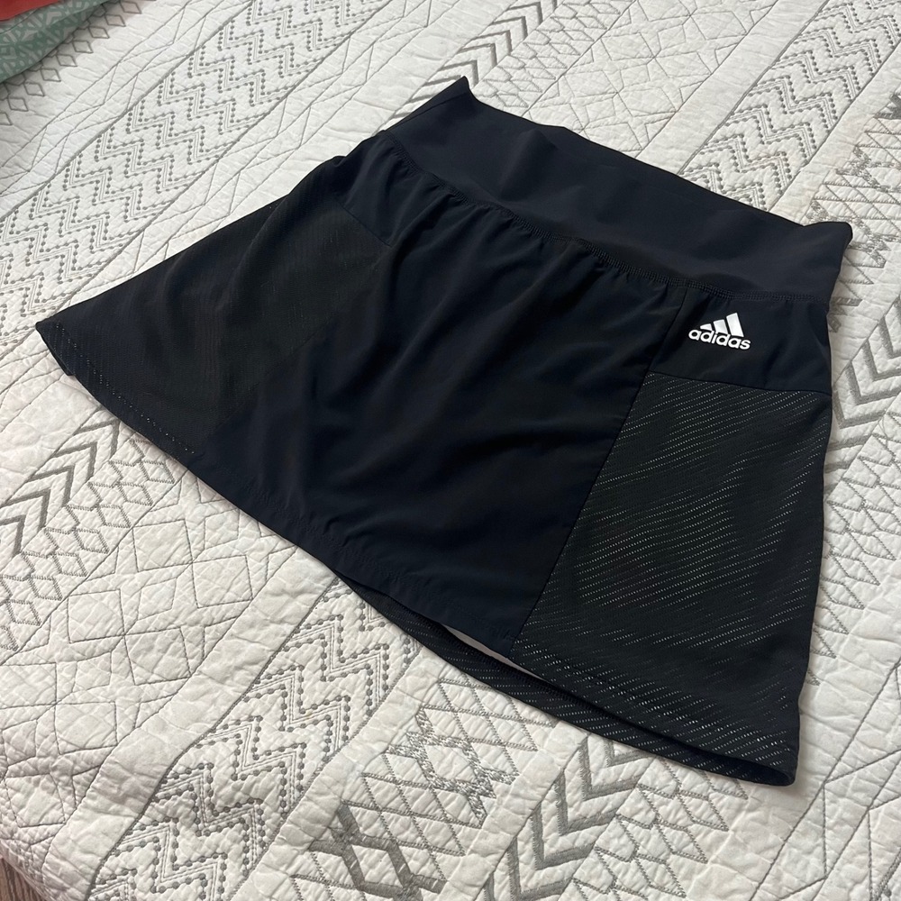 Adidas HEAT.RDY Tennis Skort Black Mesh Athletic Women's Preppy Sporty Small
